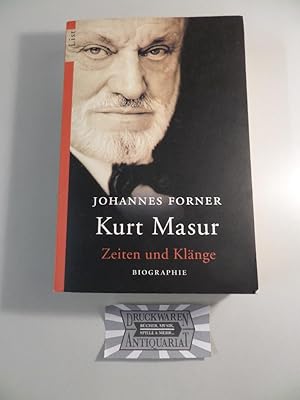 Imagen del vendedor de Kurt Masur - Zeiten und Klnge. a la venta por Druckwaren Antiquariat