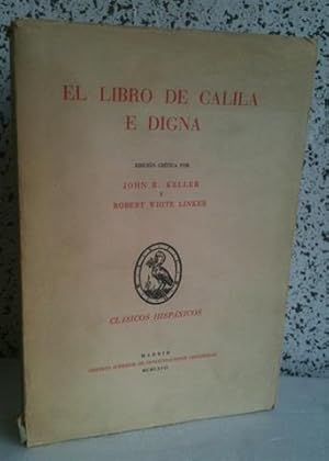 Imagen del vendedor de EL LIBRO DE CALILA E DIGNA. a la venta por Librera Torres-Espinosa