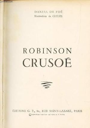 Bild des Verkufers fr ROBINSON CRUSOE zum Verkauf von Le-Livre