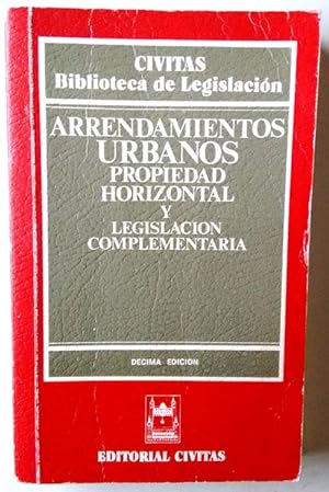 Imagen del vendedor de Arrendamientos urbanos y propiedad horizontal a la venta por Librera Salvalibros Express