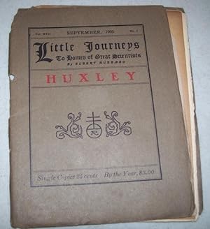 Seller image for Little Journeys to Homes of Great Scientists September 1905: Huxley for sale by Easy Chair Books