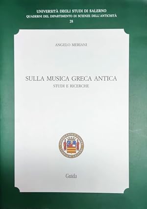 SULLA MUSICA GRECA ANTICA STUDI E RICERCHE