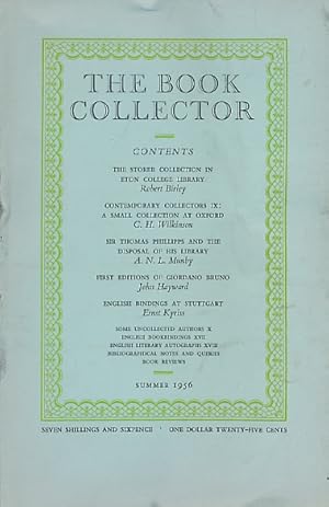 Seller image for The Book Collector. Volume 5. No. 2. Summer 1956 for sale by Barter Books Ltd