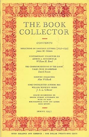 Imagen del vendedor de The Book Collector. Volume 6. No. 1. Spring 1957 a la venta por Barter Books Ltd