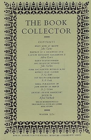 Seller image for The Book Collector. Volume 23. No. 4. Winter 1974 for sale by Barter Books Ltd