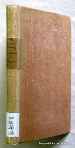 Bild des Verkufers fr Biographisches Verzeichnis der Geistlichen aller evangelischen Gemeinden des Kantons Thurgau von der frhesten Zeit bis auf die Gegenwart. Frauenfeld, Huber, 1863. X, 266 S. Pp.d.Zt. mit handschriftlichem Rckenschild; zellophaniert u. mit modernem Bibliotheks-Schild. zum Verkauf von Jrgen Patzer