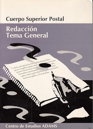 Imagen del vendedor de CUERPO SUPERIOR POSTAL. REDACCIN TEMA GENERAL a la venta por Librera Vobiscum