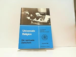 Bild des Verkufers fr Universale Religion. Die spirituelle Zeitschrift. Nummer 8/88. Ein Forum fr die Weltreligionen. zum Verkauf von Antiquariat Ehbrecht - Preis inkl. MwSt.