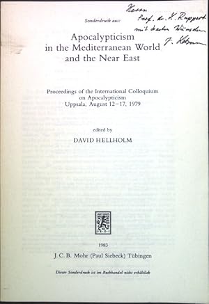 The Piety of the Jewish Apocalyptists. (SIGNIERTES EXEMPLAR); Sonderdruck aus: Apocalypticism in ...