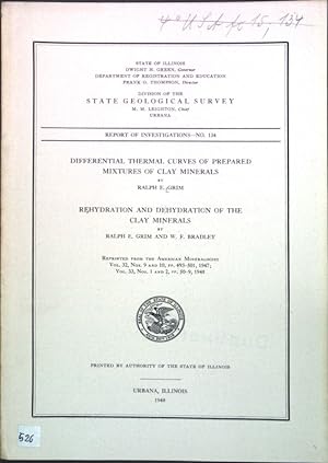 Seller image for Differential thermal Curves of prepared Mixtures of Clay Minerals; Report of Investigations No. 134; for sale by books4less (Versandantiquariat Petra Gros GmbH & Co. KG)