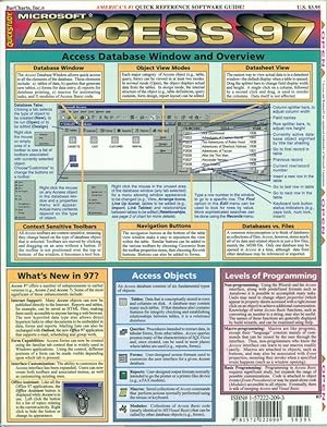 QUICKSTUDY: MICROSOFT ACCESS 97: Quick Reference Software Guide!: 4-Page Laminated Fold-Out