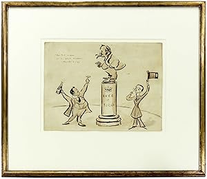 Original caricature of opening night at the Duke of York's Theatre