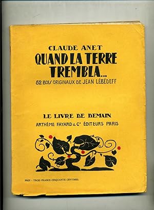 Bild des Verkufers fr QUAND LA TERRE TREMBLERA 52 bois originaux de Jean Lbdeff. zum Verkauf von Librairie CLERC