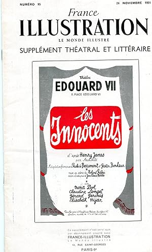 LES INNOCENTS. Pièce en deux actes.Adaptation française de Paule de Beaumont et Gaston Bonheur