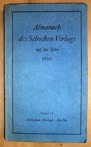 Almanach des Schocken Verlags auf das Jahr 5695