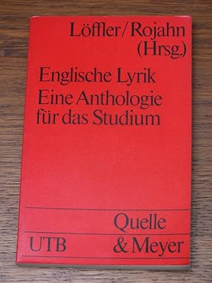 Englische Lyrik. Eine Anthologie für das Studium.