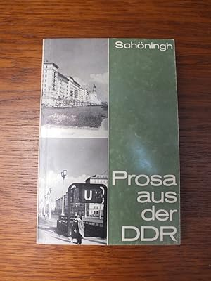 Bild des Verkufers fr Prosa aus der DDR. zum Verkauf von Antiquariat Sasserath