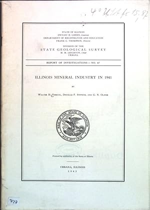 Bild des Verkufers fr Illinois Mineral Industry in 1941; Report of Investigations No. 87; zum Verkauf von books4less (Versandantiquariat Petra Gros GmbH & Co. KG)