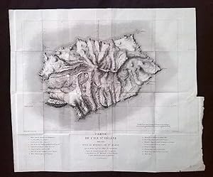 Carte de l'Ile Ste. Hélène dressée pour le Mémorial de Ste. Hélène par un ancien Ing.eur du cabin...