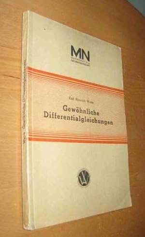 Bild des Verkufers fr Gewhnliche Differentialgleichungen zum Verkauf von Dipl.-Inform. Gerd Suelmann