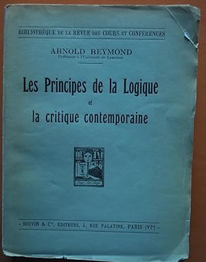 Les principes de la logique et la critique contemporaine