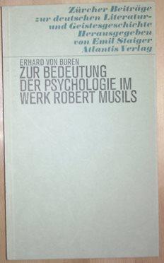 Immagine del venditore per Zur Bedeutung der Psychologie im Werk Robert Musils. venduto da Antiquariat Johann Forster