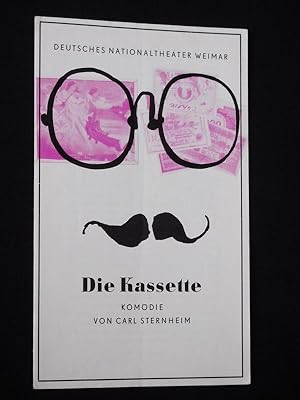 Bild des Verkufers fr Programmheft 11 Deutsches Nationaltheater Weimar 1966/67. DIE KASSETTE von Sternheim. Insz.: Otto Lang, Bhnenbild: Franz Havemann, Kostme: Elke Hersmann. Mit Wolfgang Dehler, Barbara Lotzmann, Sabine Lorenz, Christa Lehmann, Manfred Heine, Marianne Epheser, Roland Richter zum Verkauf von Fast alles Theater! Antiquariat fr die darstellenden Knste