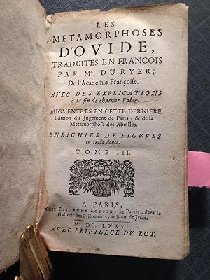 Les Metamorphoses d'Ovide. Traduction En Vers Des Métamorphoses d'Ovide, Traduites En François Pa...