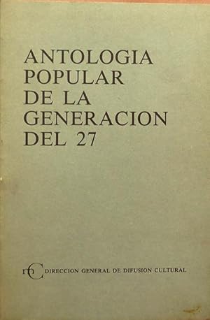 Antología popular de la generación del 27