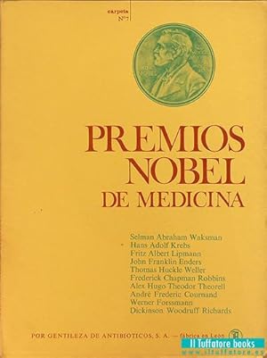 Seller image for Premios Nobel de Medicina. Carpeta n7. Aos 1952 a 1956. Lminas 61 a 70. for sale by Il Tuffatore