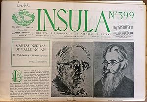 Ínsula. Revista Bibliográfica de Ciencias y Letras, nº399, año XXXV, 1980. Cartas inéditas de Val...