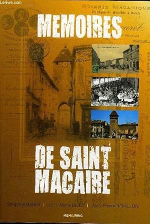 Seller image for MEMOIRES DE SAINT MACAIRE. for sale by Le-Livre