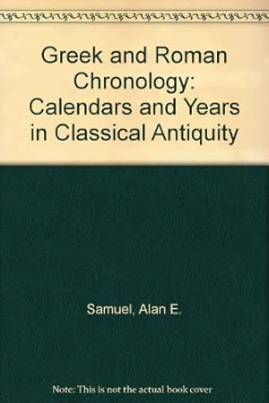 Handbuch der Altertumswissenschaft, Bd.7, Greek und Roman Chronology
