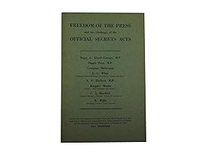 Seller image for Freedom of the Press and the Challenge of the Official Secrets Acts for sale by Zetetic Books