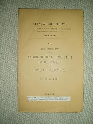 Die Quellen für den 'Liber diurnus concilii Basileensis' des Petrus Bruneti