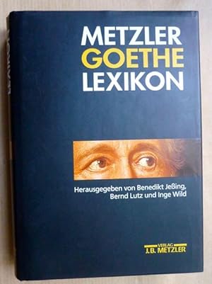 Seller image for Metzler Goethe Lexikon for sale by Antiquariat Bernhard