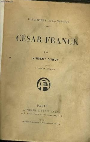 Immagine del venditore per CESAR FRANCK - 8EME EDITION venduto da Le-Livre