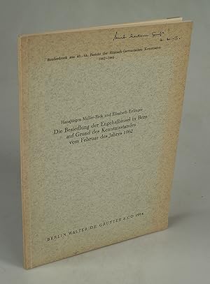 Imagen del vendedor de Die Besiedlung der Engehalbinsel in Bern auf Grund des Kenntnisstandes vom Februar des Jahres 1962. a la venta por Antiquariat Dorner