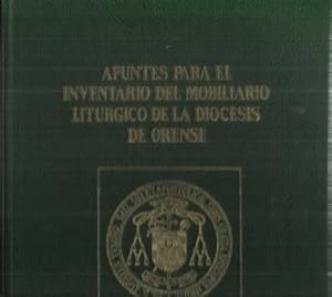 Imagen del vendedor de Apuntes para el inventario del mobiliario liturgico de la diocesis de Orense a la venta por Librera Cajn Desastre