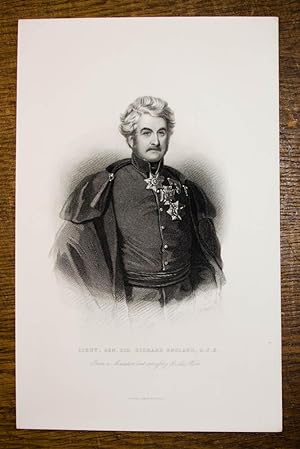 Bild des Verkufers fr Stahlstich-Portrt von Holl. Lieut. Gen. Sir Richard England. zum Verkauf von Antiquariat Thomas Rezek