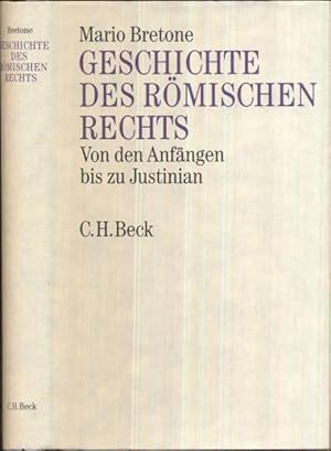 Immagine del venditore per Geschichte des Rmischen Rechts. Von den Anfngen bis Justinian. Aus dem Italienischen bersetzt von Brigitte Galsterer. venduto da Antiquariat Dwal