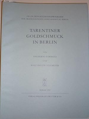 Bild des Verkufers fr Tarentiner Goldschmuck in Berlin. zum Verkauf von Antiquariat Dwal