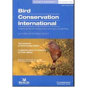 Image du vendeur pour The Science of Bird Conservation. A Special Issue in Memory of Colin Bibby mis en vente par Buteo Books
