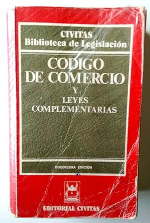 Imagen del vendedor de Cdigo de comercio y leyes complementarias a la venta por Librera Salvalibros Express