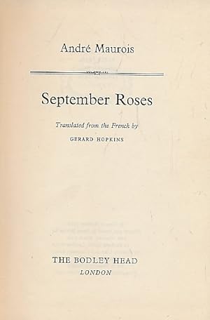 Seller image for September Roses for sale by Barter Books Ltd