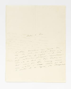 An autograph letter signed 'Le Bn de Humboldt', addressed to 'Monsieur le Duc' (likely Nicola Fil...