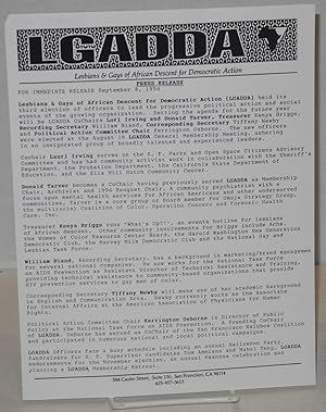 LGADDA Press release: for immediate release September 8, 1994