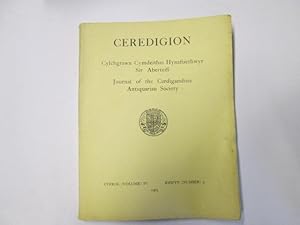 Image du vendeur pour Ceredigion Journal of the Cardiganshire Antiquarian Society Volume 4 Number 3 1962 mis en vente par Goldstone Rare Books