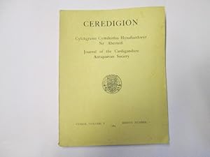 Image du vendeur pour Ceredigion Journal of the Cardiganshire Antiquarian Society Volume 5 Number 1 1964 mis en vente par Goldstone Rare Books