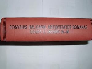 Dionysi Halicarnasensis Antiquitatum romanarum quae supersunt. Edidit Carolus Jacoby. Nur (!) Vol...